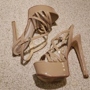 Chinese Laundry nude patent heels size 7.5